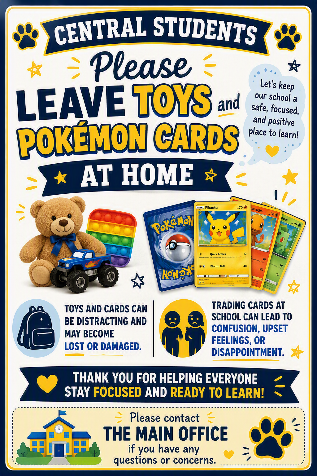Reminder about toys
